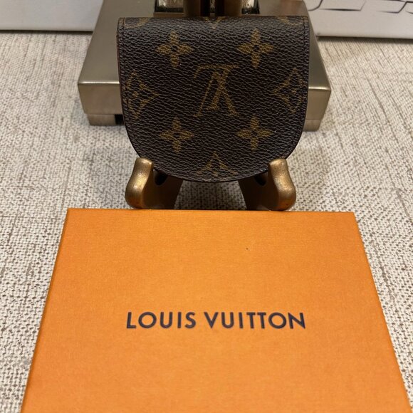 Authentic Louis Vuitton Monogram Porte Monnaie Gousset Coin Purse - Picture 3 of 12